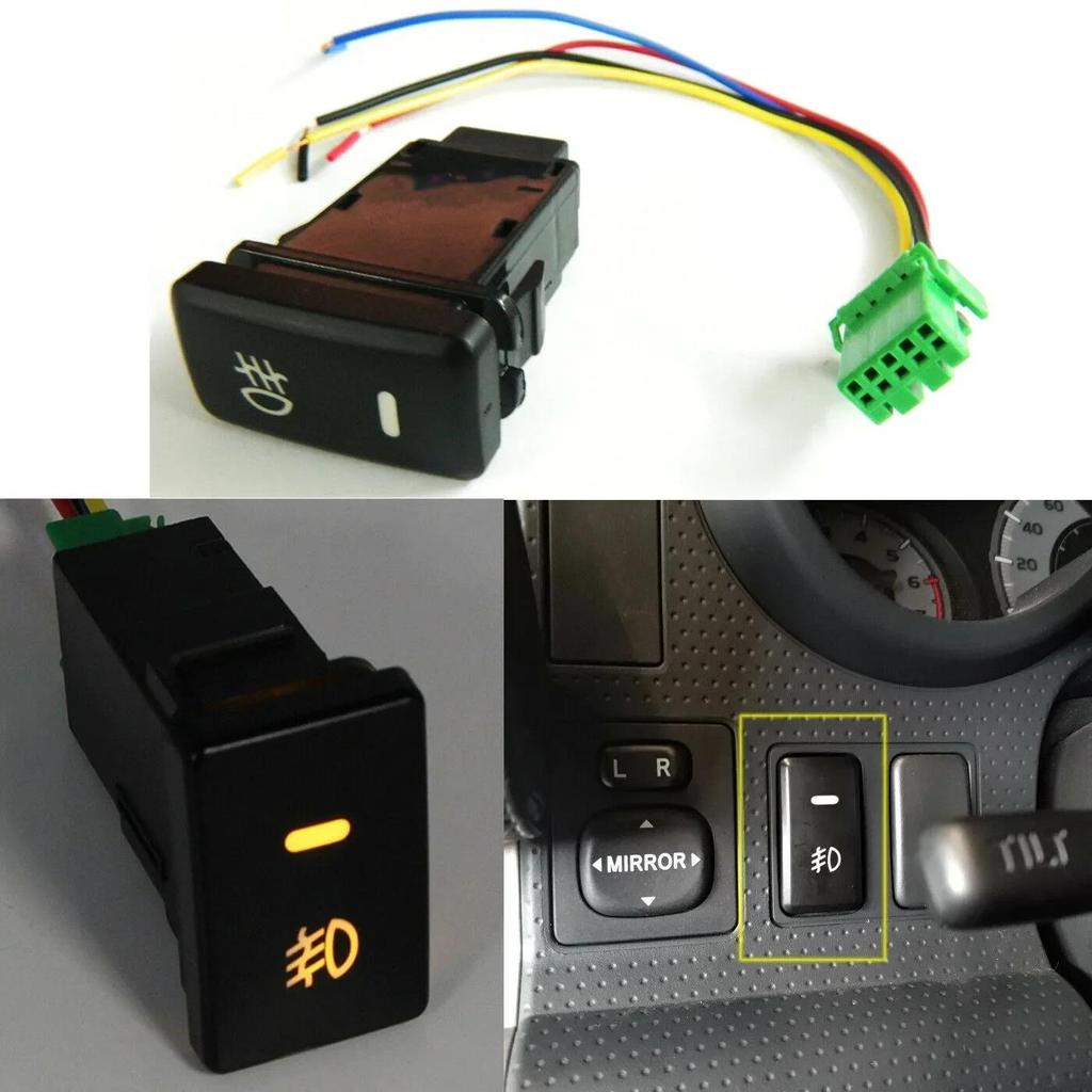 39mm OEM Dual Push On Off Switch Button LED Lightbar Fog Light For Toyota Tacoma Switches4