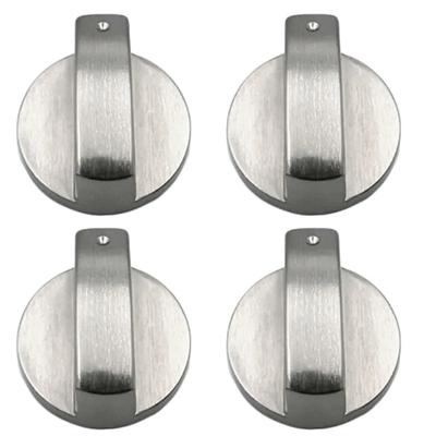1pc Universal Silver Gas Stove Knobs Cooker Oven Control Switch 6MM Gas Cooker Accessories Assembly Button*