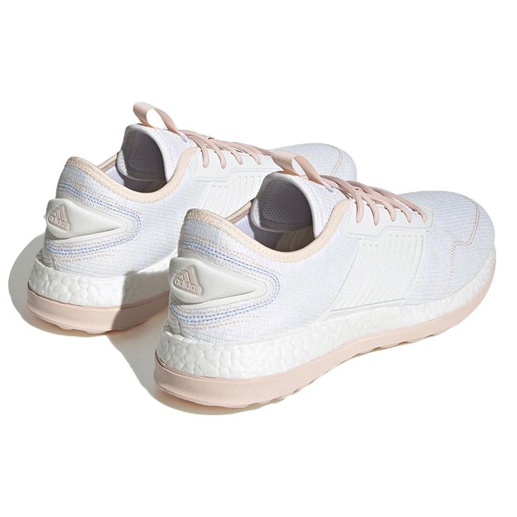 Adidas ZG Boost Bequeme Trendige Stoff Anti-Rutsch Abriebfest Low-Top Laufschuhe Damen Laufschuhe Weiß Rosa IG7636