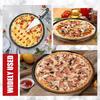 Pizza Tray For Oven 4-Pieces Non-Stick Carbon Steel Kitchen Bakeware Oven Pizza Tray For Home Dorm Hotel Bathroom Dormitory