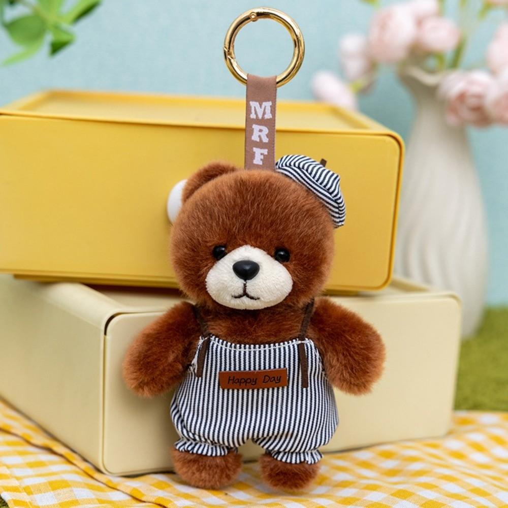 Dekoration 13cm Kleine Bären Schlüsselanhänger Stofftier Geschenk Plüschtier Schlüsselanhänger Cartoon Bär Bären Plüschtier Tasche