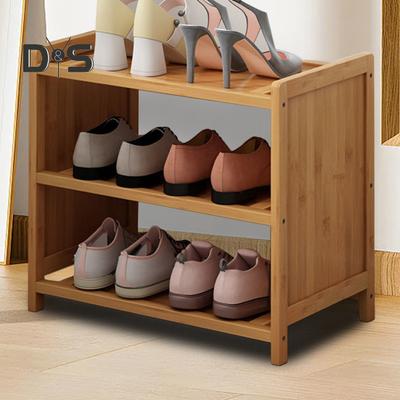 Organisateur de petite étagère à chaussures à 2 niveaux, bord lisse, sans bavure, assemblage facile, organisation d'entrée de la maison, support à chaussures
