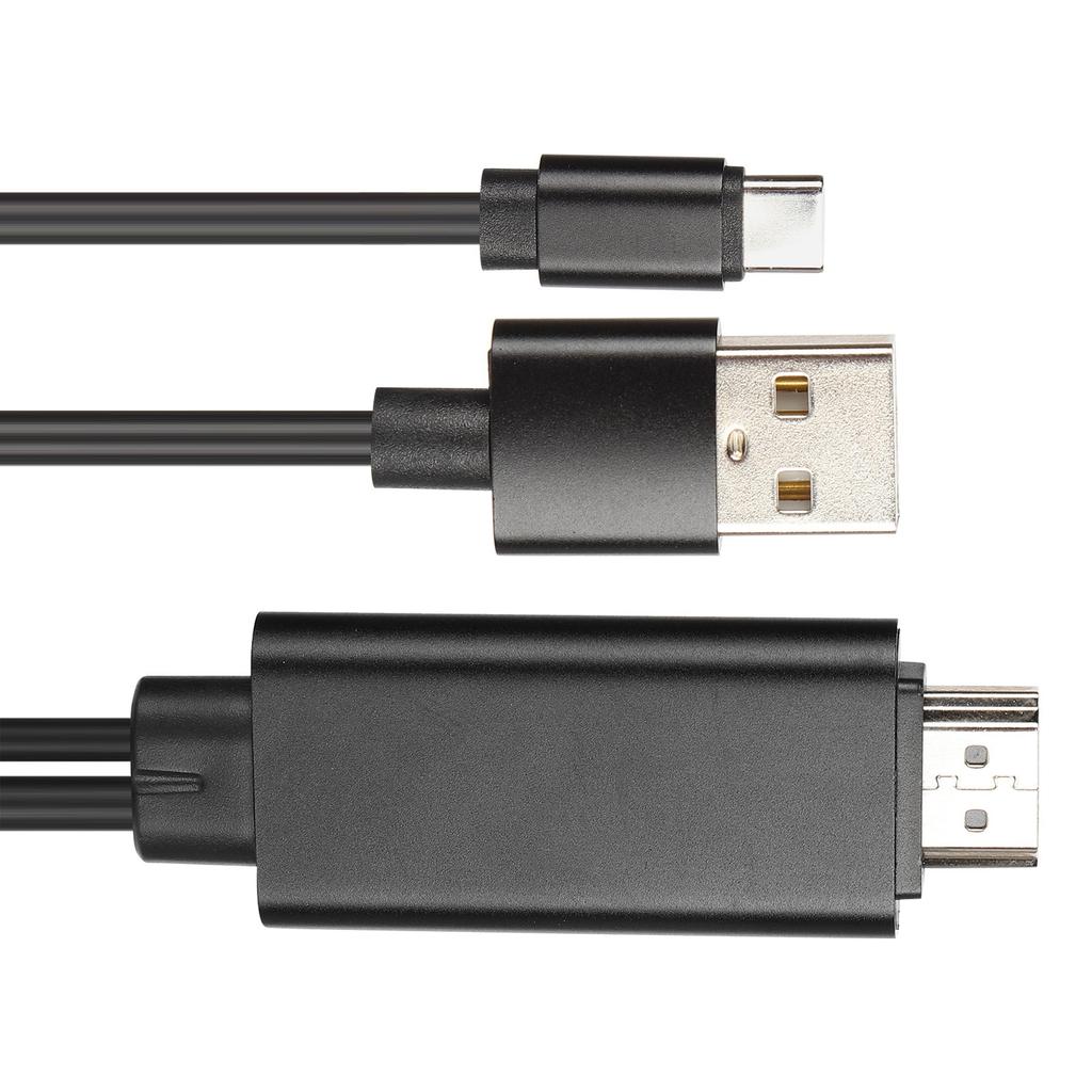 1.8M 4K Type C To HD Multimedia Interface Cable Mobile Phone To HDTV Sync Screen Cable