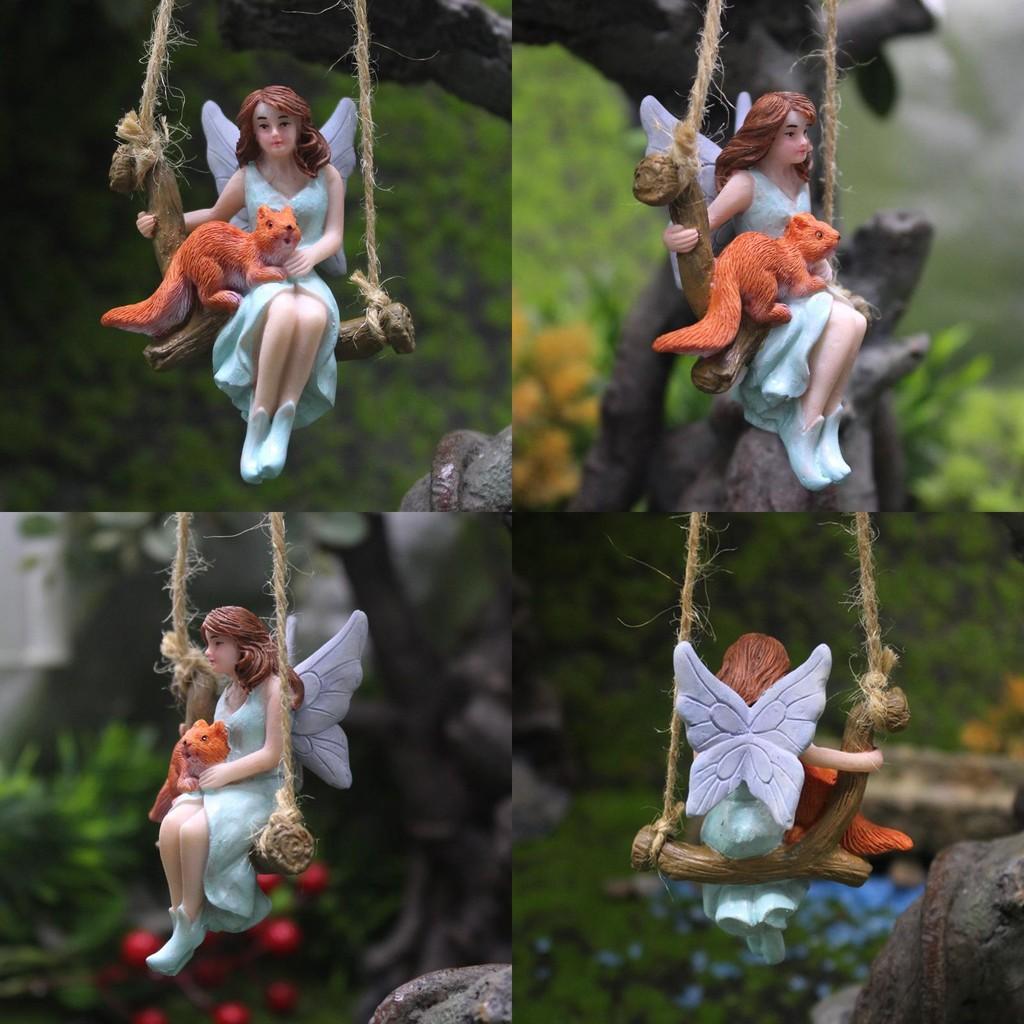 Rustikale Feenharzfigur im Gartenstil für Feiertags- und Event-Geschenkideen