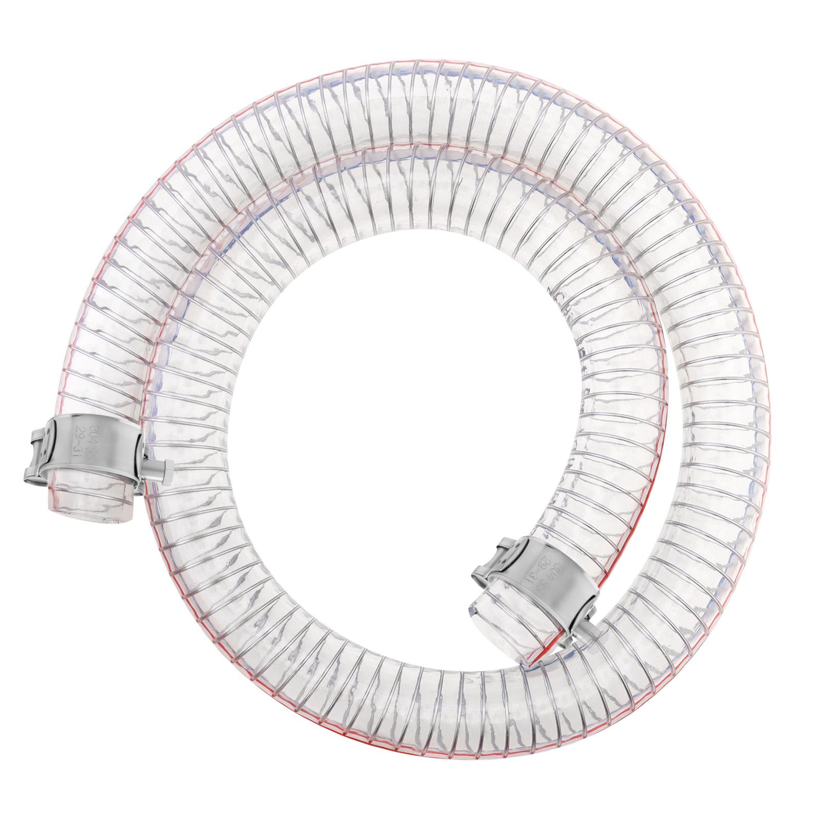 

Steel Wire Hose PVC Vacuum Tubing,Fit for Agricultural Water Pump Connection,Drain Hose Vinyl Suction Tubing Flexible Tube
