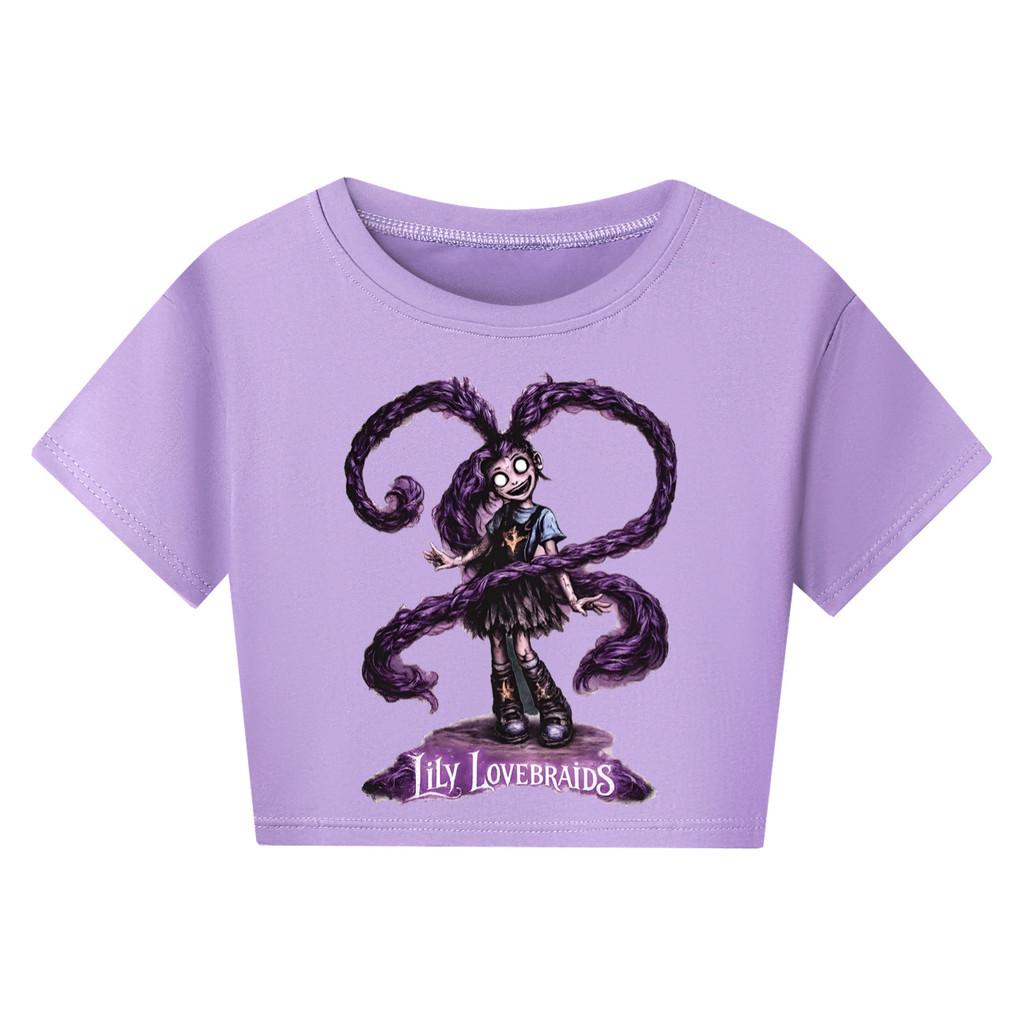 5582 Kinder Mädchen Lily Lovebraids Spiel Print Kurzarm-T-Shirt
