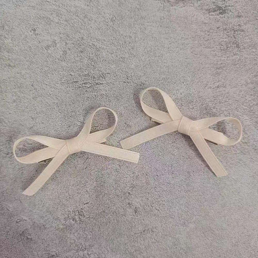 Korean Sweet Ballet Ribbon Bowknot Hair Clips Headwear Hair Accessories Bow Hairpin Fashion Mini Grab Clips Bang Clip Girls