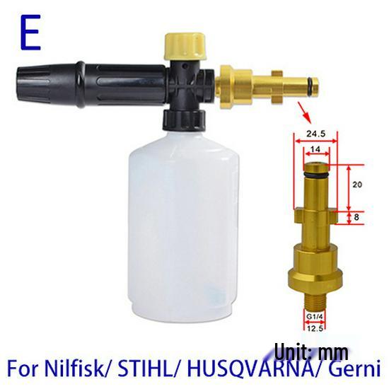 High-Pressure Foam Sprayer for Home and Car Wash - Water Spray Gun Nozzle with PA Pot