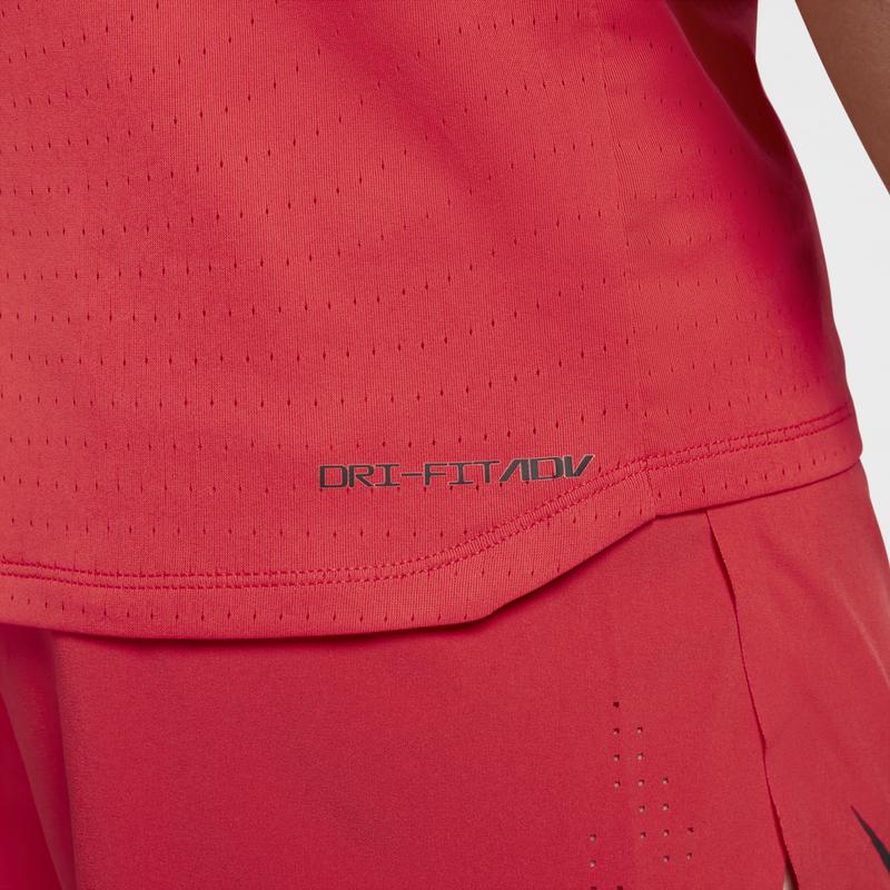 Nike Aeroswift Dri-FIT ADV Logo Quick-Dry Running Sleeveless Vest Men tops Light-Red Dark-Red Black FN4232-696