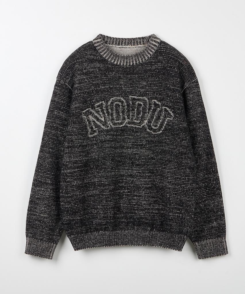 NODU Logo Ring Round Knit [Black]