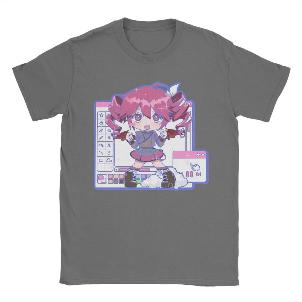 VOCALOID Windows Kasane Teto T-Shirt Men Women  Vintage Pure Cotton Tees O Neck Short Sleeve T Shirts Adult Clothes