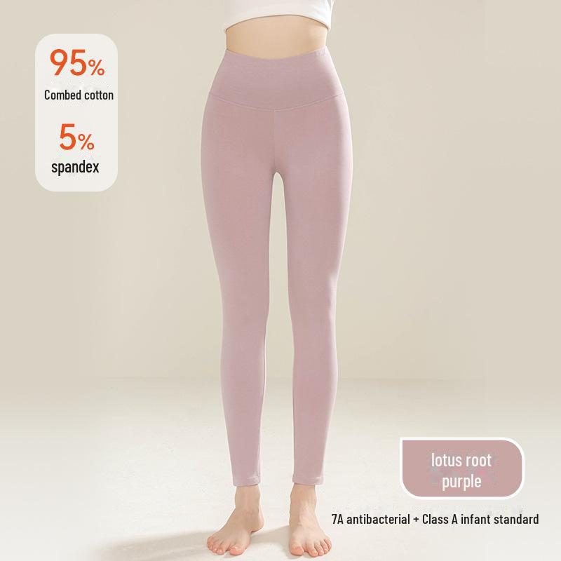 

Женские облегающие брюки 7A из антибактериального хлопка с высокой талией на осень — легкие, с защитой от клещей, большого размера, с теплой внутренней частью. 2XL