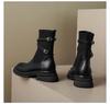 Ankle Square Heel Modern Boots Spring/Autumn Slip-on Women's Shoes On Sale 2024 Brand Slip-on Square Toe Solid Women's Boots
