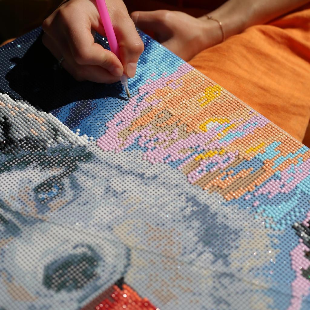 Haft diamentowy 5d z ramą diamond painting mozaika dla dzieci koala oh art!