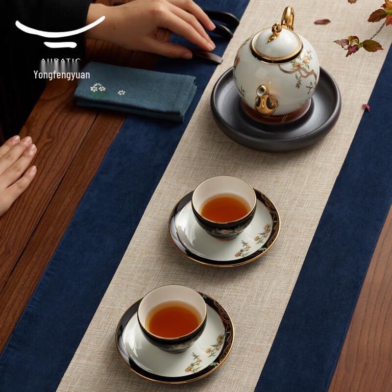 Yongfengyuan Pomegranate Garden Porcelain Tea Set