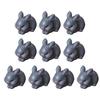 Mini Easter Rabbit Figurines Set of 10 Miniature Animal Statues for Creative Decorations and Potted Plant