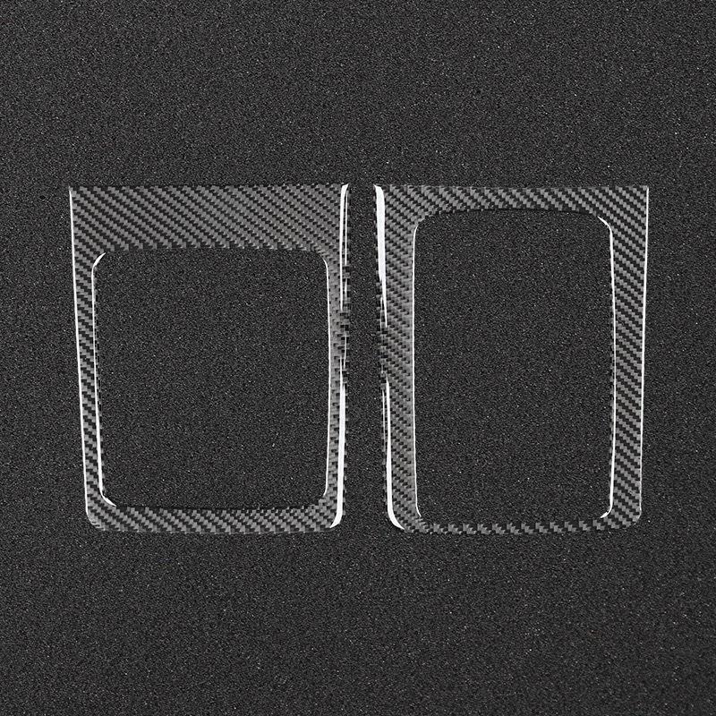 Fit For Mitsubishi Lancer EVO X 2008-2015 Carbon Fiber Gear Shift Panel Cover Sticker Decal  Car Interior Accessories
