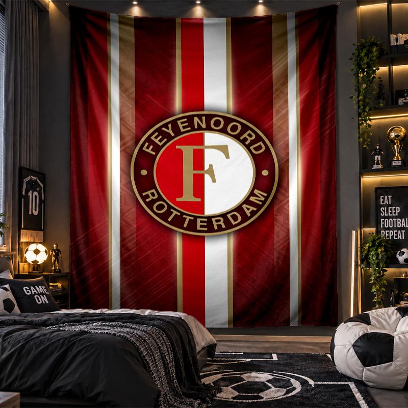 Arazzo da Appendere a Parete Stampa Feyenoord Tessuto per Soggiorno Camera da Letto Decorazione per la Casa