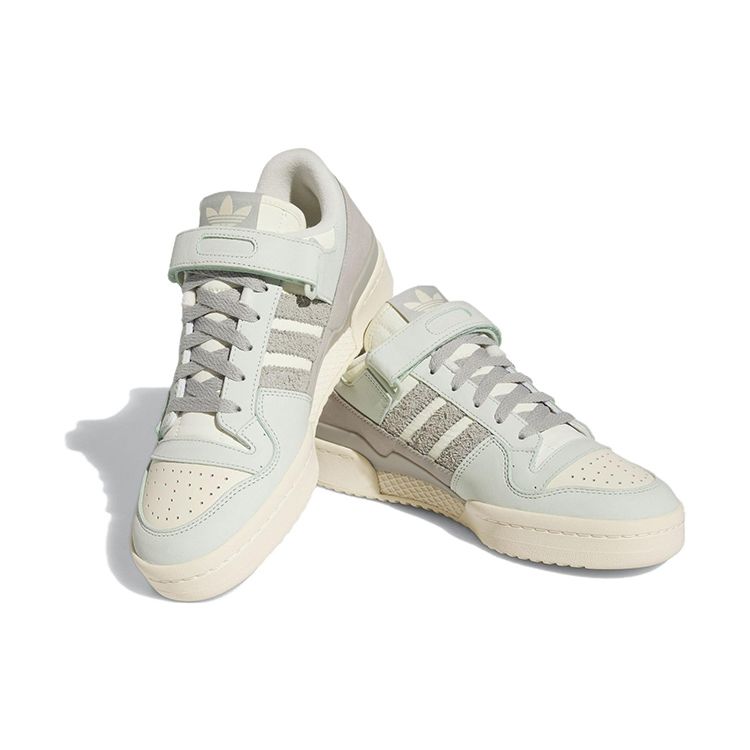 adidas Forum 84 Low Linen Green Men Sneakers Metal-Grey Cream-White FZ6298
