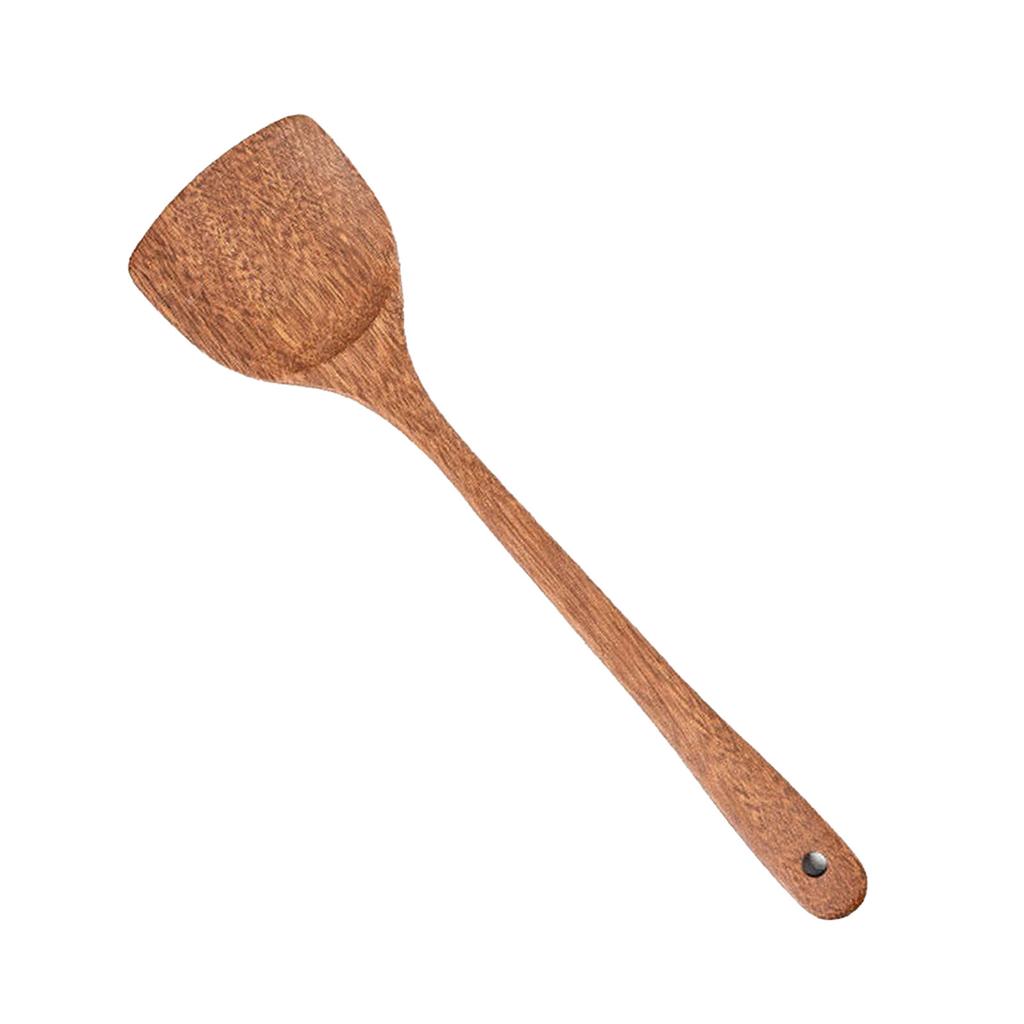 Wood Turner Mixing Stirring Heat Resistance Wood Non Stick Good Grips Wooden Spatula for Cooking