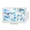 Animals Wall Sticker,Undersea Marine Sticker Sturdy Decal for Kids Bedroom Decoration