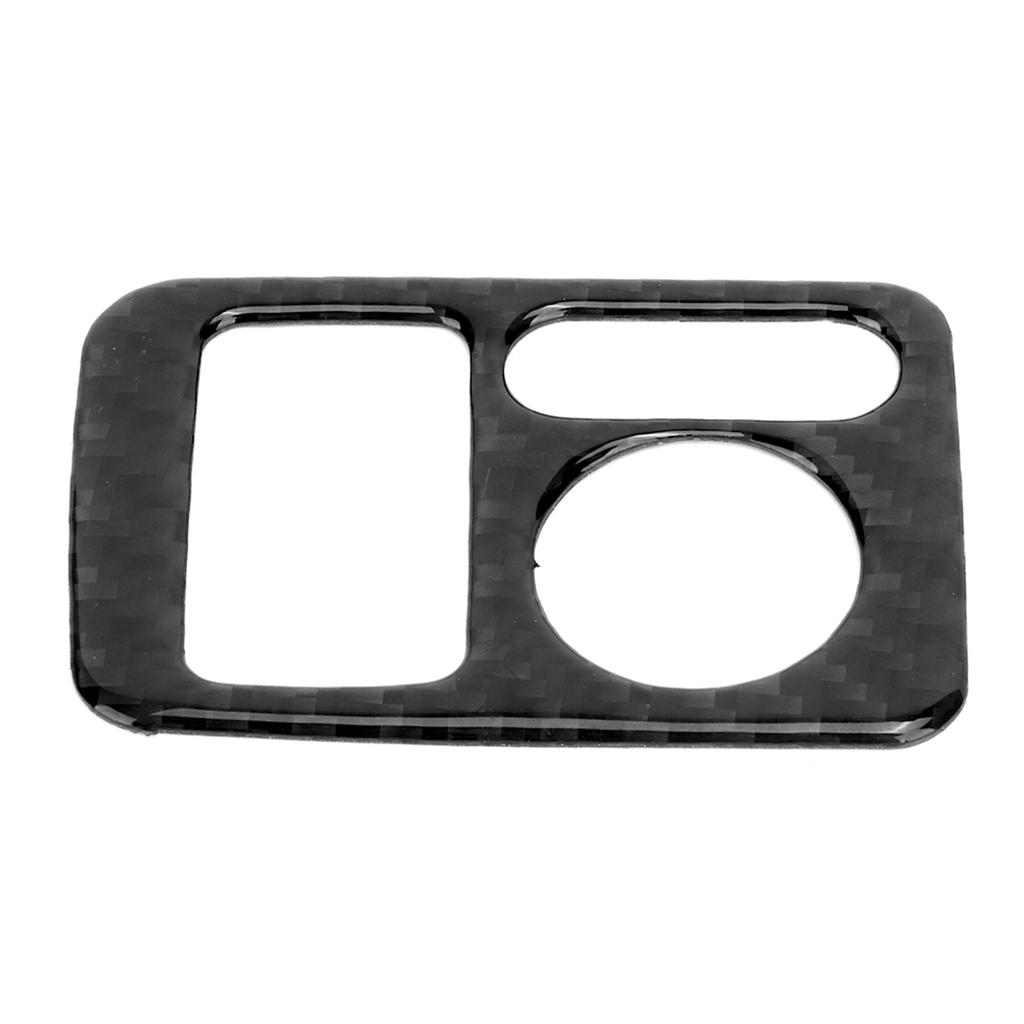 Rearview Mirror Adjustment Switch Trim Soft Carbon Fiber Electric Adjusting Knob Cover Fits for