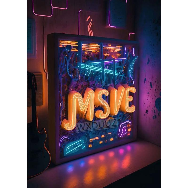 Colorful Punk Neon 80s Gamer Controller Cool Gaming Poster For Wall Art Esports Game Kawaii Room Decor Posters Canvas Painting