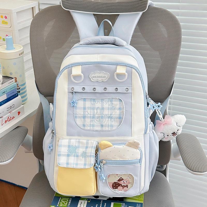 Schoolbag high value ins wind Japanese school bag female junior high school students large capacity backpack primary school students college wind