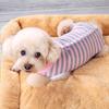 Dog Clothes, Thin Belly Protection Vest, Belly Anti-cool Free Striped Shirt, Back Buttons, Female Dog Sterilization and Weaning