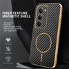 For Xiaomi Redmi 15 4G (EU) (171mm) Phone Case Carbon Fiber Textured Electroplated TPU Back Cover