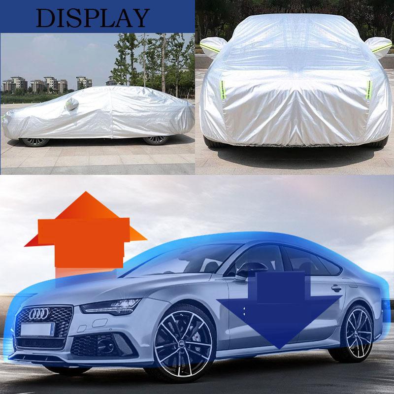 

Waterproof Car Covers custom for 2006-2023 Dodge Charger w Windproof Dustproof and UV Proof All Weather Protection silver