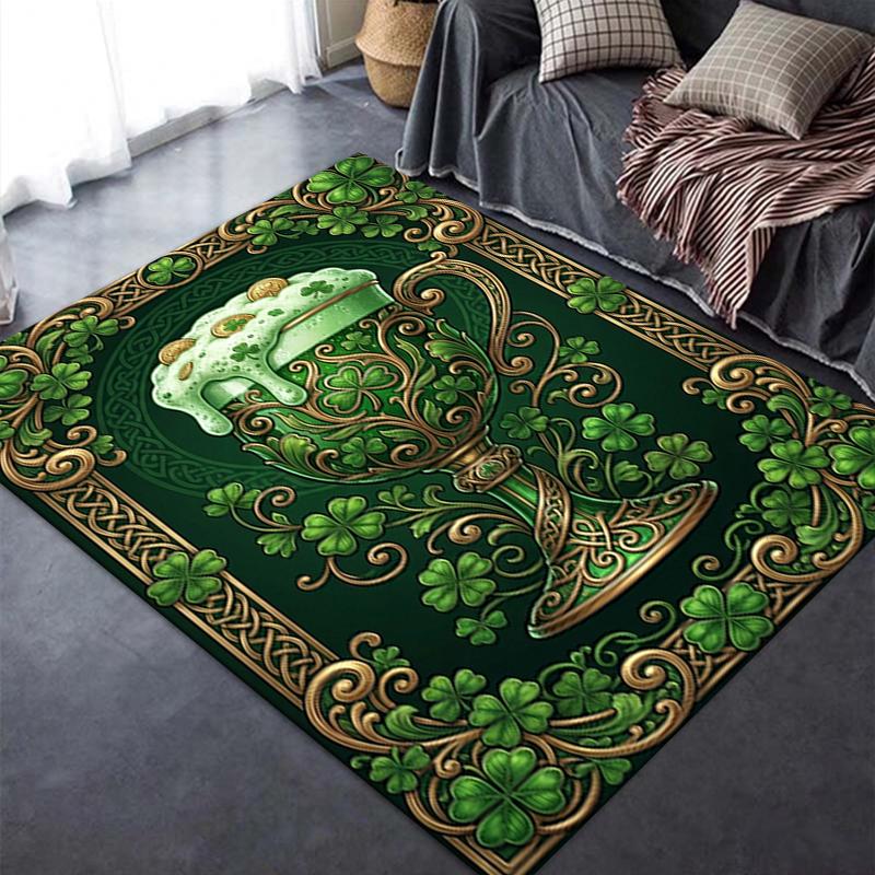 2025 New St.Patrick's Day Carpet Rug for Living Room Bedroom Home Sofa Decoration,Kids play Non-slip Floor Mat80