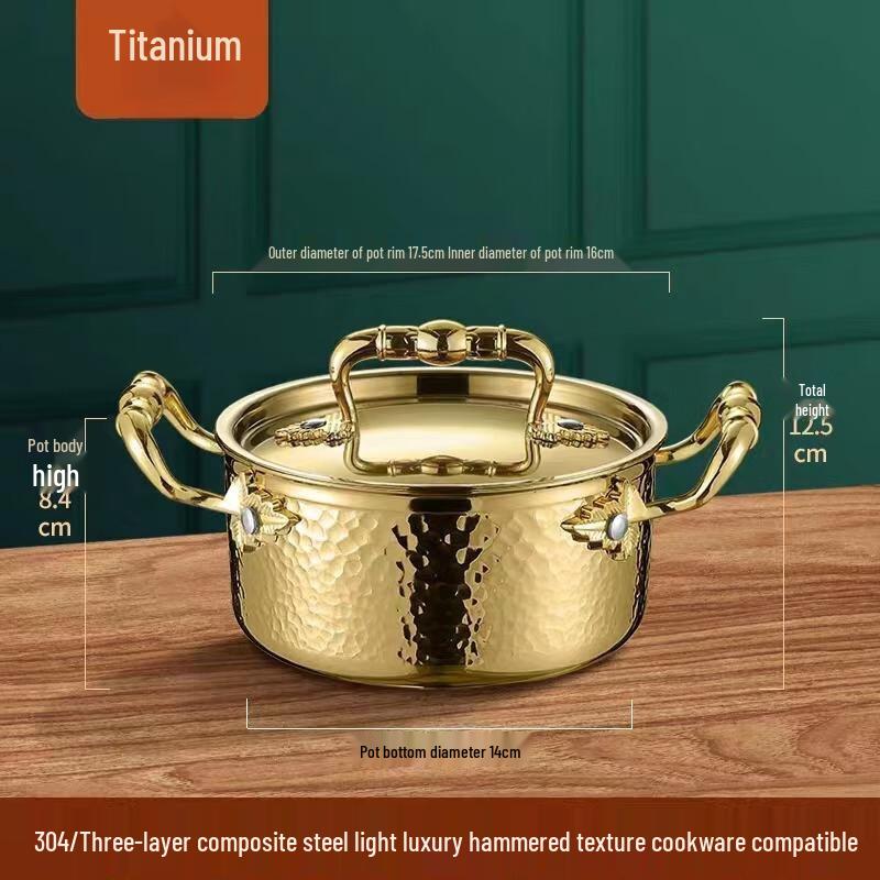 OEING Stainless Steel Charcoal Mini Hot Pot Single Person