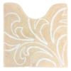 Senko Grace Toilet 60 X 60 Beige with Silver Elegant 39458 Mat, Approx. Cm, Thread, Design,