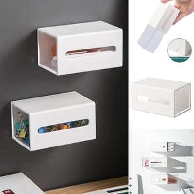 Nástěnný úložný box Koupelnový kosmetický box na vatové tampony Šperkovnice