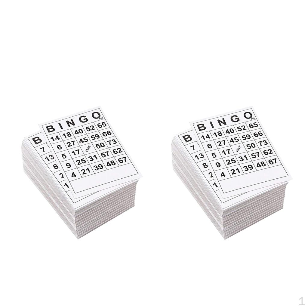 Cheap BINGO Cards 1 on Single 120 Sheets Disposable Cards 120 Cards