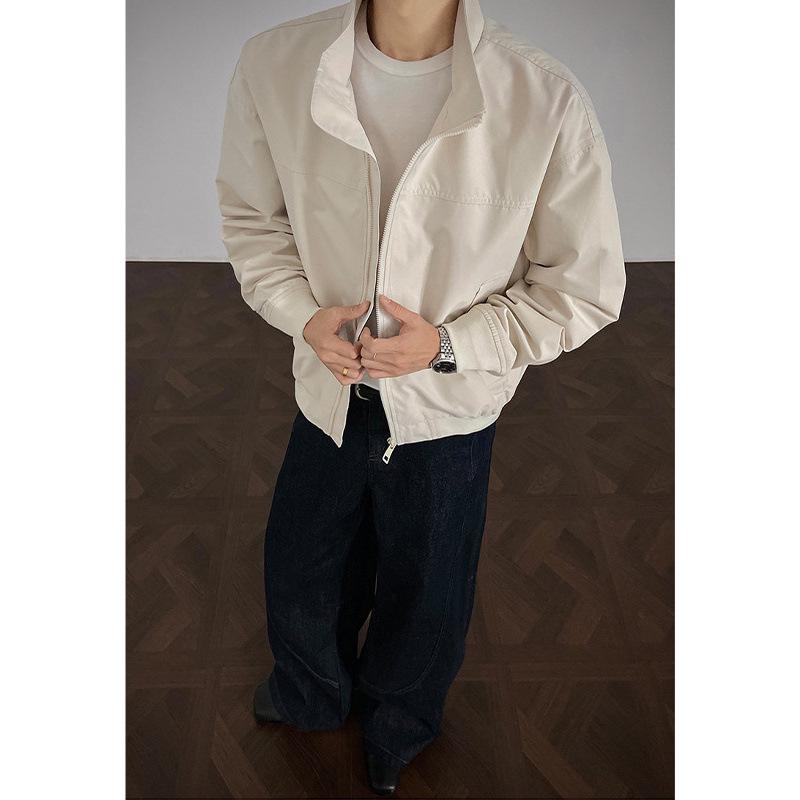 Veste de travail américaine Coach pour homme: Marque Tendance Automne, Style High Street, Top Sport à Col Montant