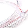 1M Transparent PVC Steel Wire Reinforced Hose, ID10-ID38mm Suitable For Plastic Pipes For Water, Oil, And Transportation