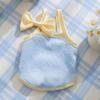 Breathable Summer Puppy Clothes Bow Clip Dog Clothing with Bow Clip Cute Dog Vest  Girls Pet