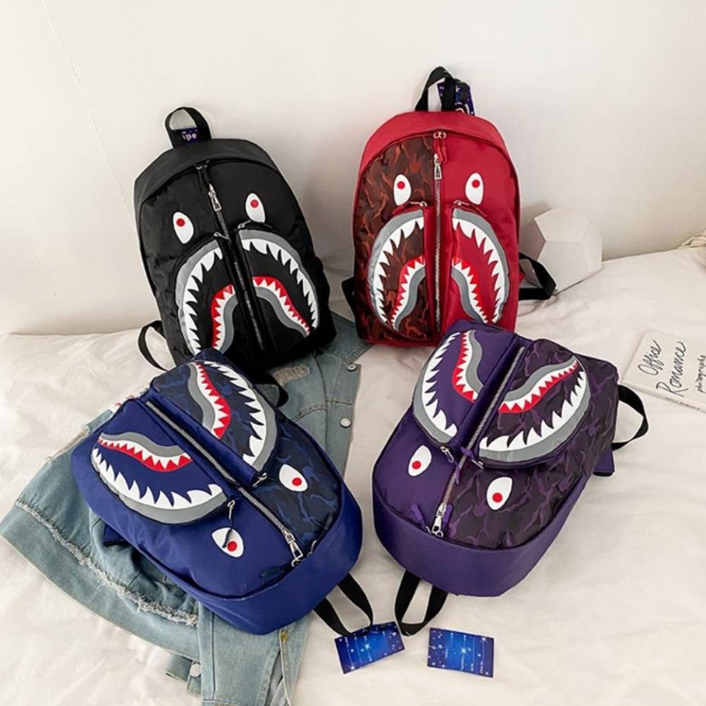 Graffiti Shark Backpack Personalized School Bag Bookbag Travel Bag Casual Daypack Halloween Christmas Birthday Gift for