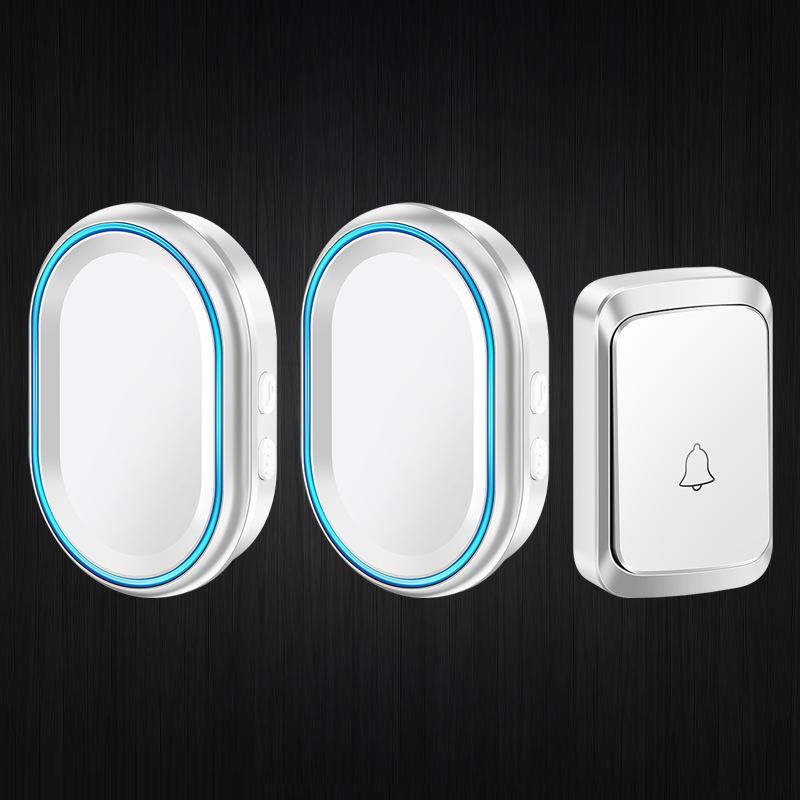 Wireless Dual Doorbell for Home: Long-Range, Waterproof, Remote-Controlled, Ideal for Elderly.