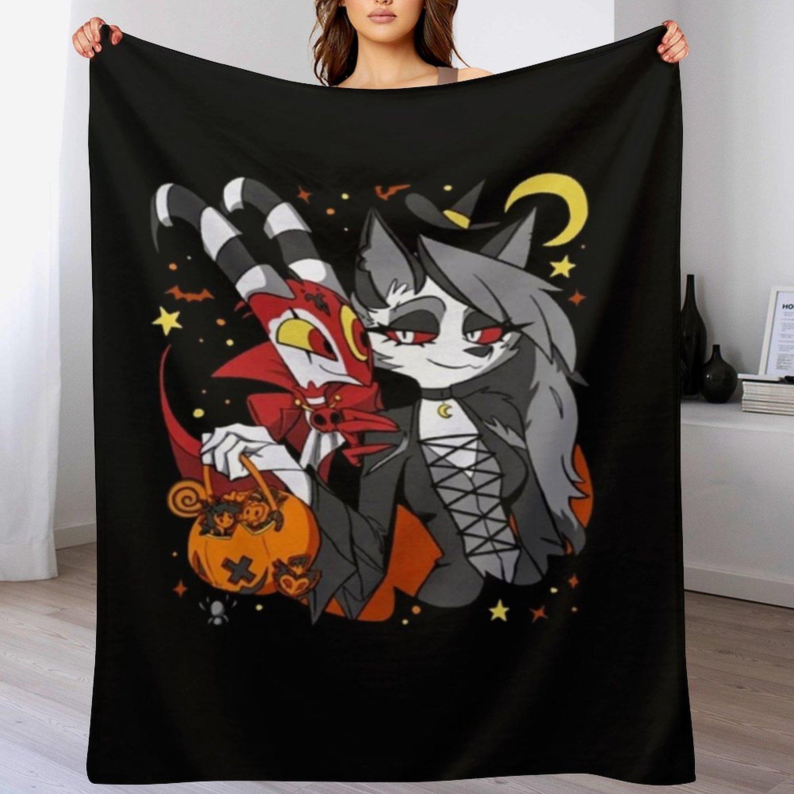 Helluva Boss Loona Throw Blanket Flannel Fleece Soft Warm Throw Blanket 102x76cm(40x30in)