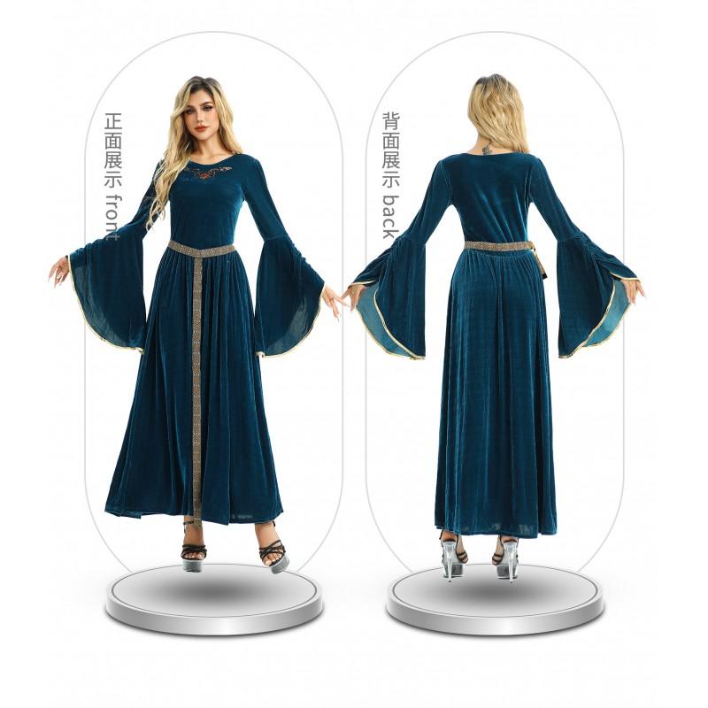2026 Halloween Vintage Court Medieval Dress Renaissance Style Costume Women
