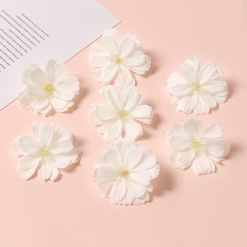 5 Stück Weiße Serie Künstliche Rosen Kombination Raum Tischdekoration Outdoor Party Hochzeitsdekoration DIY Kranzzubehör