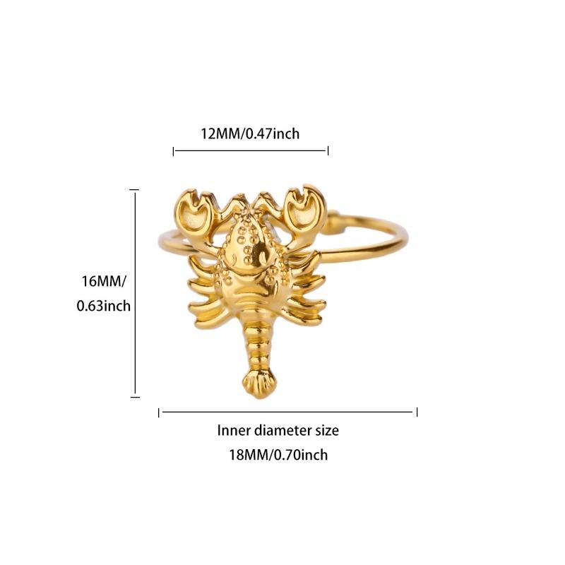 

Fashion gold-plated zircon diamond ring opening adjustable gypsy snake hollow ring
