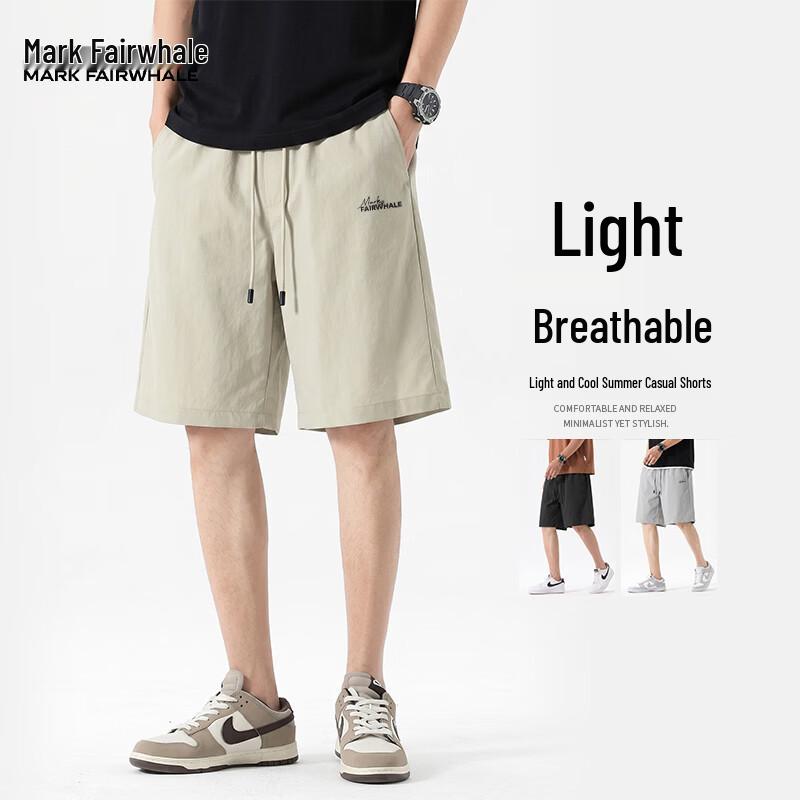 

MARK FAIRWHALE Men s Ice Silk Quick-Dry Casual Shorts L