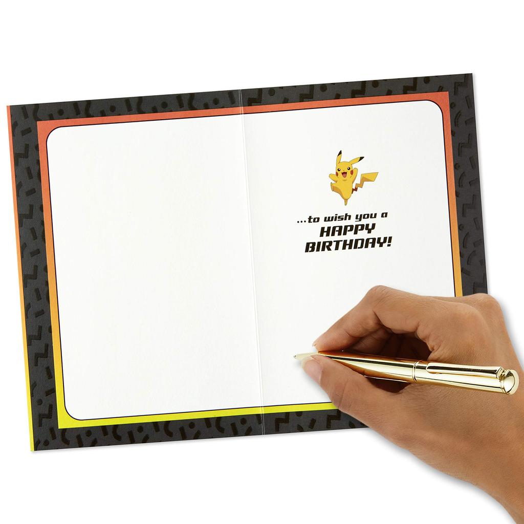 Hallmark Pokemon Birthday Card (Wild Pikachu)