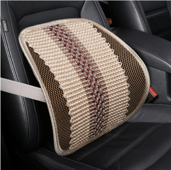 

Универсальная автомобильная поясничная поддержка: Дышащая летняя сетчатая массажная подушка для офисных и автомобильных сидений