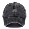 Funny Quote Vintage Washed Cotton Baseball Cap Adjustable Distressed Trucker Hat For Men Women Morning Relatable Cotton Cap Hats