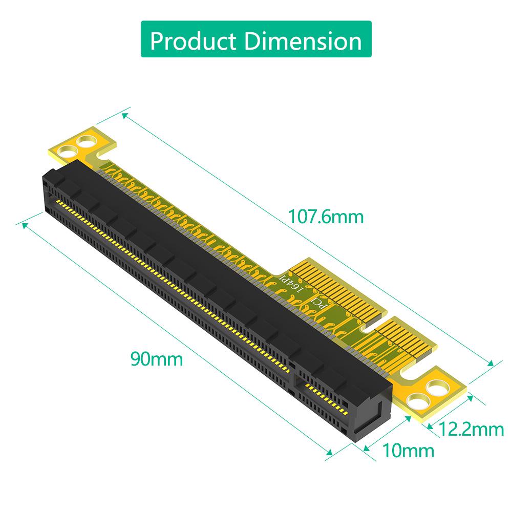 Adattatore PCI-E Potenziato: Scheda di conversione da 4X a 16X, 16X a 8X